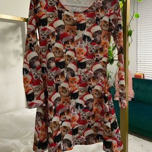 Christmas Dress with Cats
